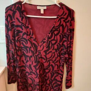 Black and purple blouse